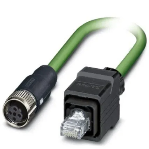Phoenix Contact, 5m Cat5, Green M12 to Female RJ45 Male, Shielded Shielded, Terminated - 1407551 product image
