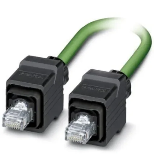 Phoenix Contact, 5m Cat5e, Green RJ45 to Male RJ45 Male, Shielded Shielded, Terminated - 1408977 product image