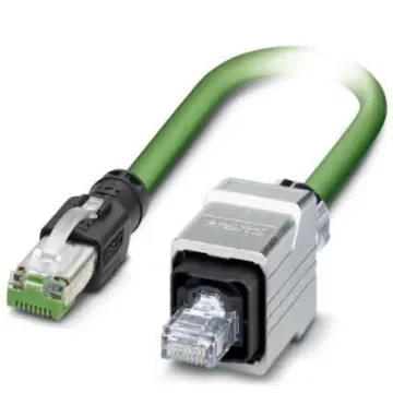 Phoenix Contact, 5m Cat5e, Green RJ45 to Male RJ45 Male, Shielded Shielded, Terminated - 1416138 product image