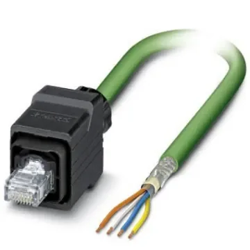 Phoenix Contact, 5m Cat5e, Green RJ45 to Male Unterminated, Shielded Shielded, Terminated - 1416168 product image