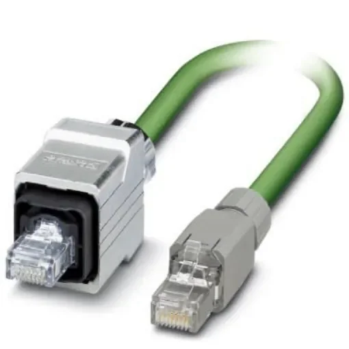 Phoenix Contact, 5m Cat5e, Green RJ45 to Male RJ45 Male, Shielded Shielded, Terminated - 1416192 product image