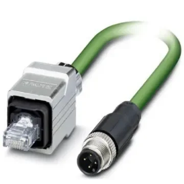 Phoenix Contact, 5m Cat5, Green M12 to Male RJ45 Male, Shielded Shielded, Terminated - 1416204 product image