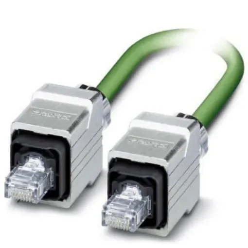 Phoenix Contact, 5m Cat5e, Green RJ45 to Male RJ45 Male, Shielded Shielded, Terminated - 1416219 product image