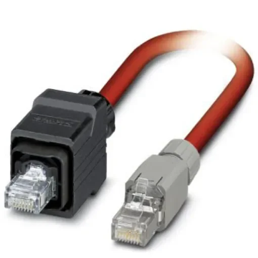 Phoenix Contact, 5m Cat5, Red RJ45 to Male RJ45, Shielded Shielded, Terminated - 1419179 product image