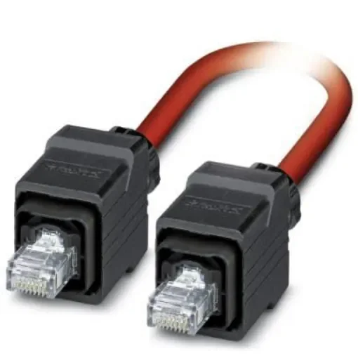 Phoenix Contact, 5m Cat5, Red RJ45 to Male RJ45 Male, Shielded Shielded, Terminated - 1419181 product image