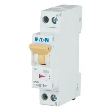 PLN6 PLN6 MCB, 1P, 13A Curve B, 230V AC, 6 kA Breaking Capacity - 263271 PLN6-B13/1N-DE product image