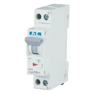 PLN6 PLN6 MCB, 1P, 16A Curve C, 230V AC, 6 kA Breaking Capacity - 263282 PLN6-C16/1N-DE product image