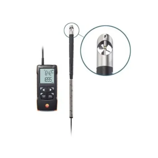 Testo 416 Telescopic Vane Anemometer, 40m/s Max, Measures Volume Air Flow - 0563 0416 product image
