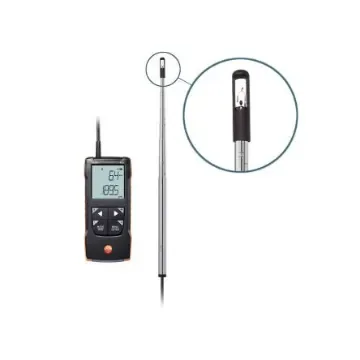 Testo 425 Telescopic Vane Anemometer, 30m/s Max, Measures Air Velocity, Temperature, Volume Flow - 0563 0425 product image