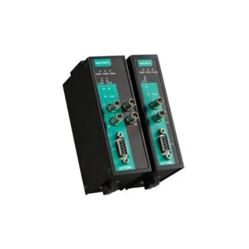 MOXA RS232, RS422, RS485 Ethernet Media Converter, Single Mode, Full Duplex 45km - ICF-1180I-S-ST-T product image