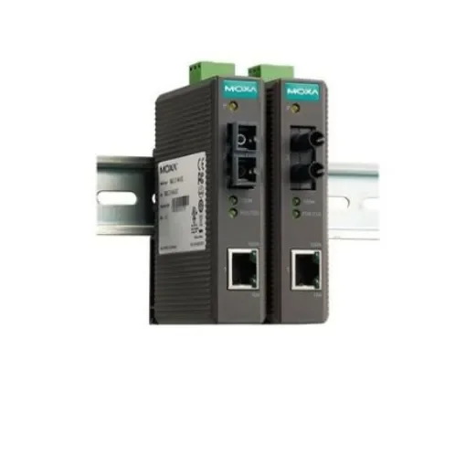 MOXA 10/100T, RJ45 Ethernet Media Converter, Single Mode, 10/100Mbit/s, Full Duplex 40km - IMC-21-S-SC product image