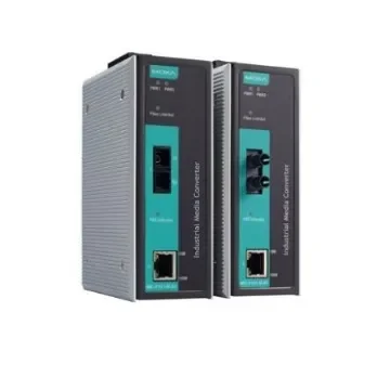 MOXA 10/100T, RJ45 Ethernet Media Converter, Multi Mode, 10/100Mbit/s, Full Duplex 5km - IMC-P101-M-ST-T product image