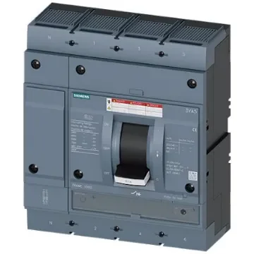 Siemens, SENTRON MCCB Molded Case Circuit Breaker 4P 600A, Breaking Capacity 100 kA, Fixed Mount - 3VA5560-7EC46-0AA0 product image