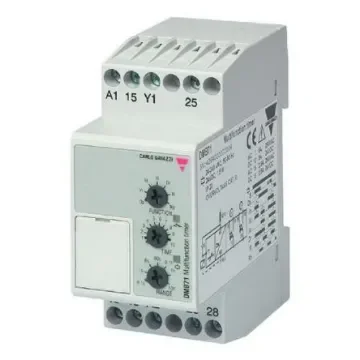 Carlo Gavazzi DIN Rail Mount Timer Relay, 240V ac/dc, 2-Contact, 0.1 to 360000s, SPDT - DMB71DM24 product image