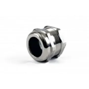 Hammond 1427BCG Series Grey Nickel Plated Brass Cable Gland, M40 Thread, 22mm min., 32mm max., IP68 - 1427BCGM40 product image