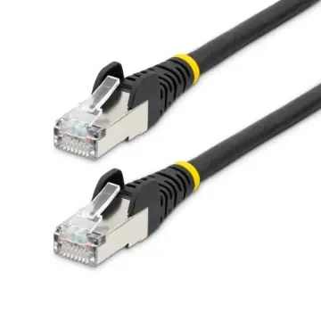 StarTech.comNLBK, 7.5m Cat6a, Black RJ45 to Male RJ45 Male, Braid Shielded, Terminated LSZH Sheath - NLBK-750-CAT6A-PATCH product image