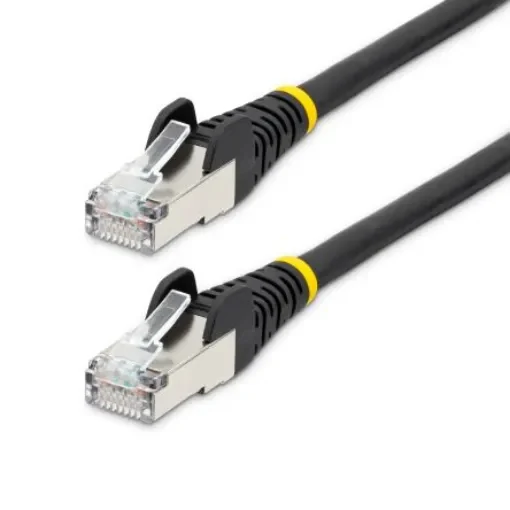 StarTech.comNLBK, 7m Cat6a, Black RJ45 to Male RJ45 Male, Braid Shielded, Terminated LSZH Sheath - NLBK-7M-CAT6A-PATCH product image