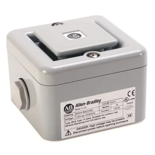 Allen Bradley Horn, 30 V, 100dB at 1 m, IP66, DC, 10-Tone - 855H-BD30AD product image