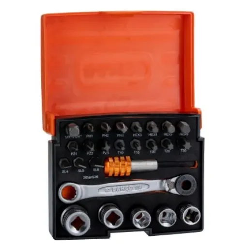 Bahco Driver Bit Set 26 Pieces, Hexagon, Phillips, Pozidriv, Slotted, Torx - 2058/S26 product image