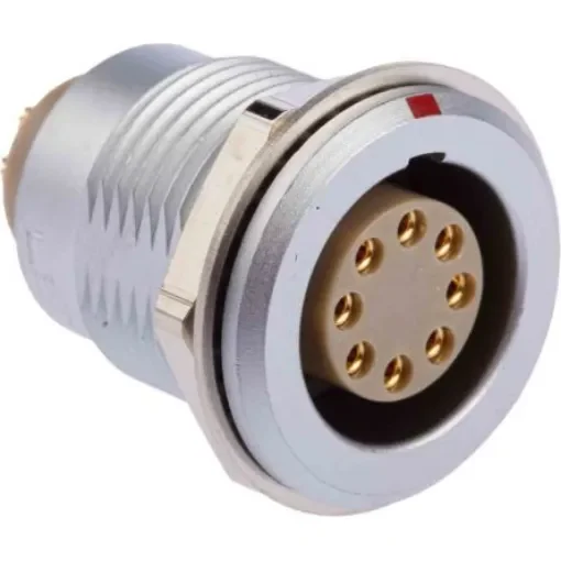 LEMO Circular Connector, 8 Contacts, Panel Mount, Socket, Female, IP50, 2B Series - EGG.2B.308.CLL product image