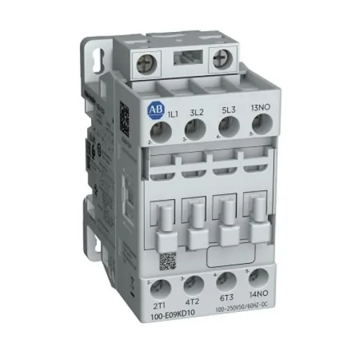 Allen Bradley 100-E16 100-E Contactors Contactor, 100 to 250 V ac Coil, 3-Pole, 16 A, 1NC - 100-E16KD10 product image