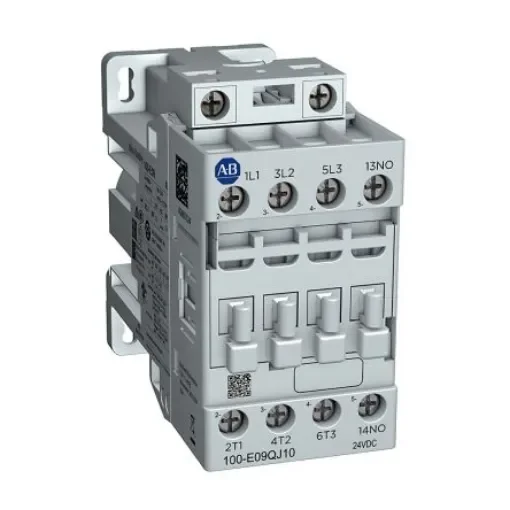 Allen Bradley 100-E16QJ01 100-E Contactors Contactor, 24 V dc Coil, 3-Pole, 16 A, 1NC product image