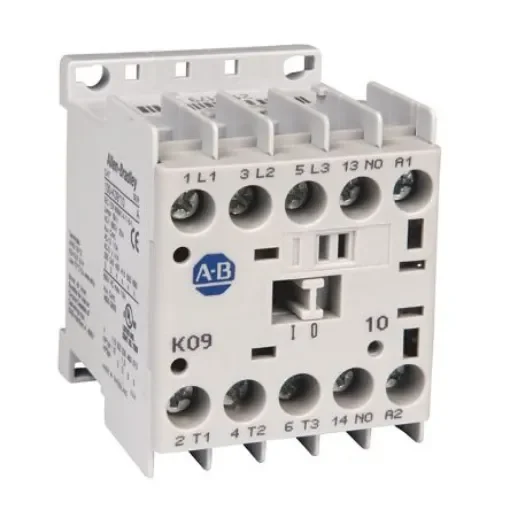 Allen Bradley 100-K09KN10 104-K Reversing Miniature Contactor Contactor, 400 V ac Coil, 3-Pole, 9 A, 4 kW, 1NO product image