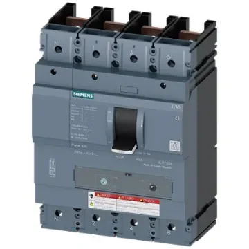 Siemens, SENTRON MCCB Molded Case Circuit Breaker 4P 600A, Breaking Capacity 65 kA, Fixed Mount - 3VA5460-6EC41-0AA0 product image