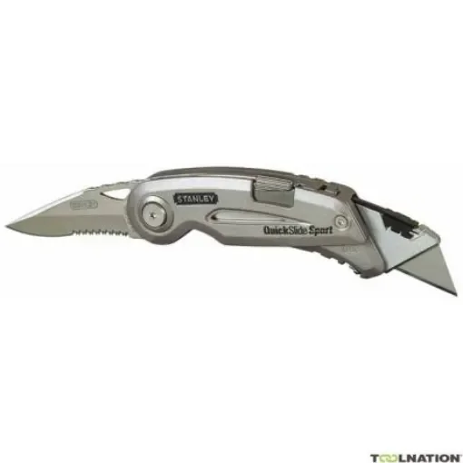 Stanley Knife with Double-Sided Blade, Retractable, 76mm Blade Length - 0-10-813 product image