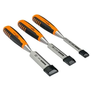 Bahco 3 Piece Stainless Steel Wood Chisel Set, 12 mm, 18 mm, 25 mm Blade Width - 424P-S3-EUR product image