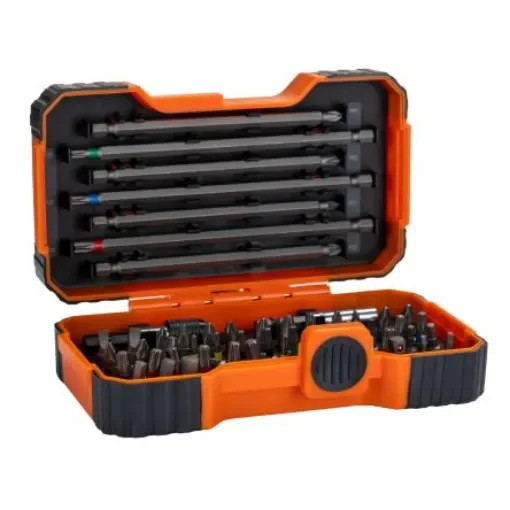 Bahco Hand Tools - Screwdrivers, Hex And Torx Keys = Screwdriver Bit Sets 54 Pieces, Hexagon, Phillips, Pozidriv, - 59/S54BC product image
