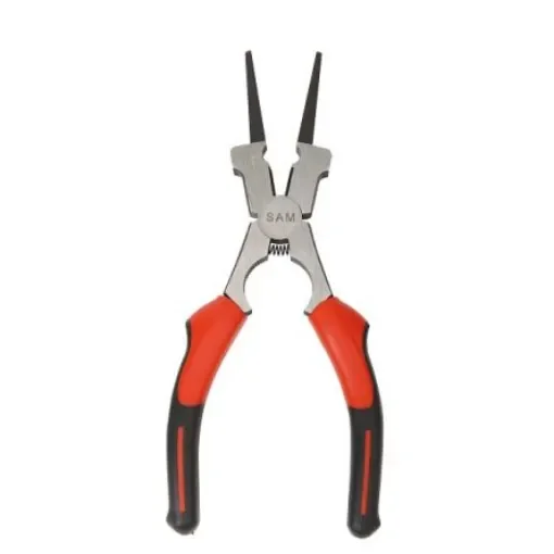 SAM Long Nose Pliers, 210 mm Overall, Straight Tip - 252-R22G product image