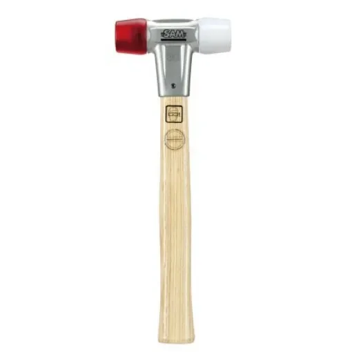 SAM Round Cellulose Acetate Mallet 370g With Replaceable Face - 325-30 product image