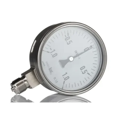 RS PRO G 1/2 Analogue Pressure Gauge 1bar Bottom Entry 100mm Outside Diameter - 2582318 product image
