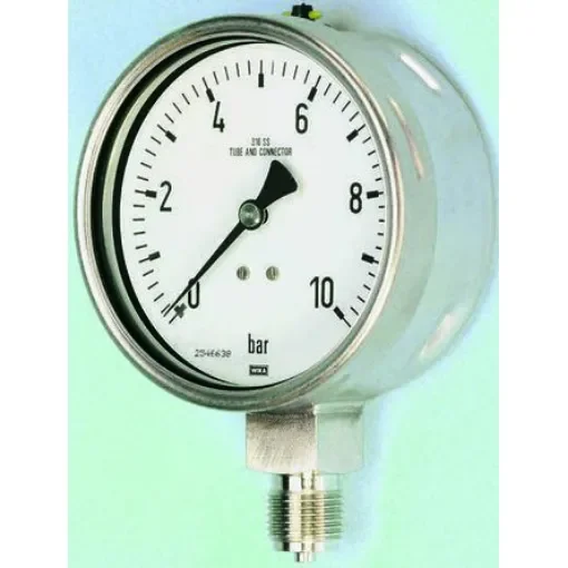 RS PRO G 1/2 Analogue Pressure Gauge 1bar Bottom Entry 100mm Outside Diameter - 2582330 product image