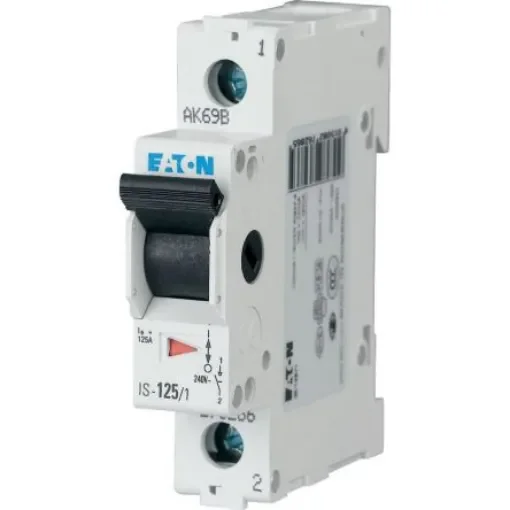 Eaton 1 Pole DIN Rail Isolator Switch - 100A Maximum Current, IP40 - 276282 IS-100/1 product image