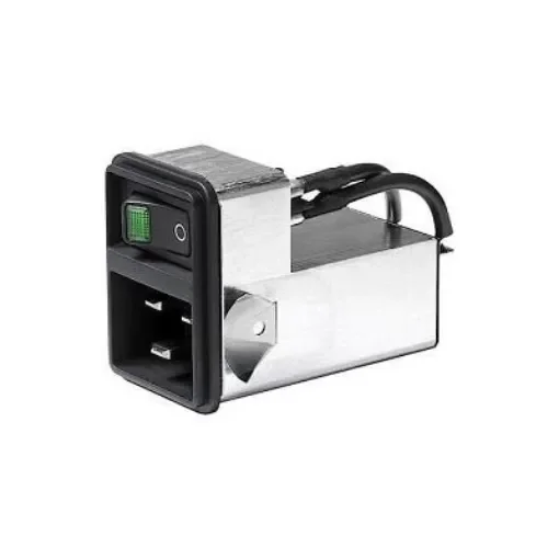 Schurter Plug IEC Filter 2 Pole 3-136-812, Quick Connect Terminals 6.3 x 0.8 mm None Fuse product image