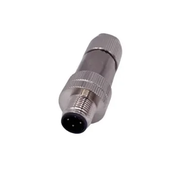 Norcomp Circular Connector, 4 Contacts, Free Hanging, M12 Connector, Plug, IP66 - 858FA04-103RCS1 product image