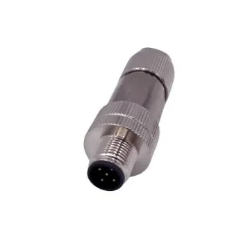 Norcomp Circular Connector, 5 Contacts, Free Hanging, M12 Connector, Plug, Male, IP66 - 858FA05-103RCS1 product image