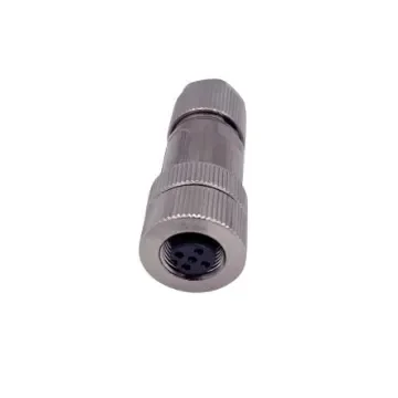 Norcomp Circular Connector, 5 Contacts, Free Hanging, M12 Connector, Plug and Socket, Female, IP66 - 858FB05-203RCS1 product image