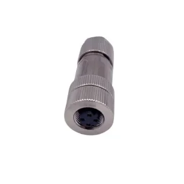 Norcomp Circular Connector, 4 Contacts, Free Hanging, M12 Connector, Plug and Socket, Female, IP67 - 858FD04-203RCS1 product image