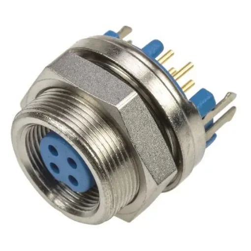 TE Connectivity Circular Connector, 4 Contacts, Panel Mount, Subminiature Connector, Socket, Female, IP65, TRIAD 01 - 6-1437719-9 product image