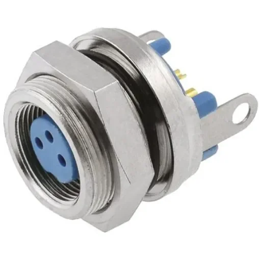 TE Connectivity Circular Connector, 3 Contacts, Panel Mount, Subminiature Connector, Socket, Female, IP65, TRIAD 01 - 9-1437719-6 product image