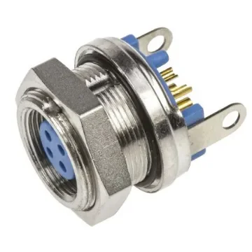 TE Connectivity Circular Connector, 4 Contacts, Panel Mount, Subminiature Connector, Socket, Female, IP65, TRIAD 01 - 9-1437719-9 product image