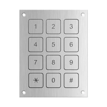 RS PRO IP68 12 Key Aluminium Piezo Keypad - 2591167 product image