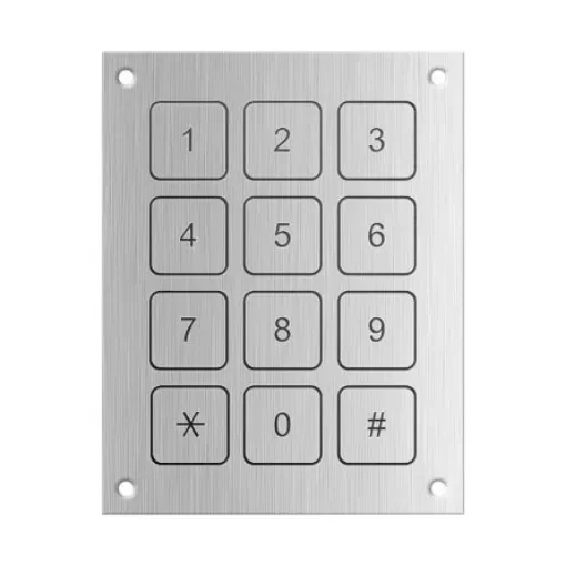 RS PRO IP68 12 Key Aluminium Piezo Keypad - 2591168 product image