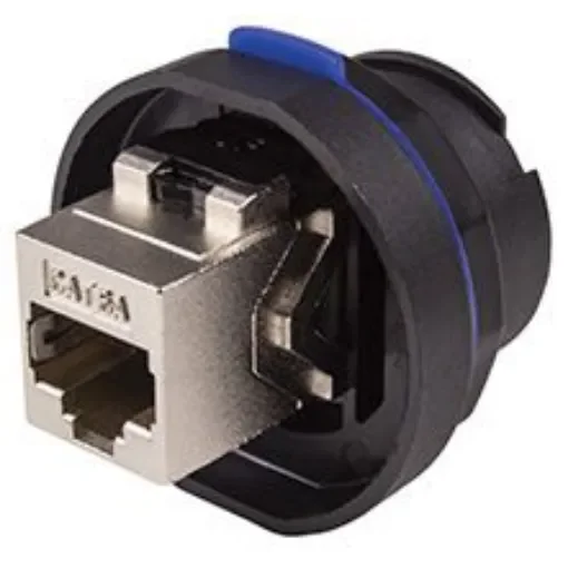 AXINDUS Single-Port RJ45 Female RJ45 CAT.6A IP68 Coupler, Cat6a, Shielded - I4COUPL6AIP68 product image