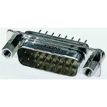 Provertha TMC 25 Way Through Hole D-sub Connector Socket, 2.84mm Pitch, with 4-40 Screwlock, M3 Insert - 013029 product image