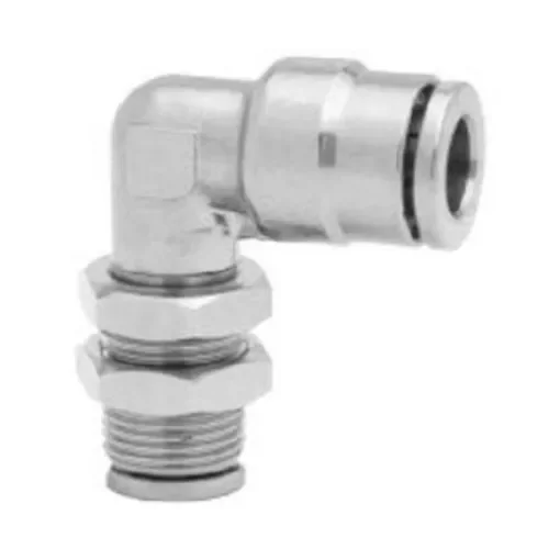 Norgren PNEUFIT 10 Series Straight Threaded Adaptor, Push In 6 mm to Push In 6 mm, Threaded-to-Tube Connection Style - 100490600 product image