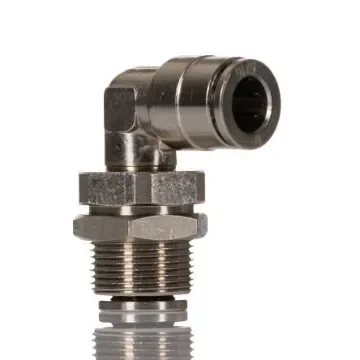 Norgren PNEUFIT 10 Series Straight Threaded Adaptor, Push In 8 mm to Push In 8 mm, Threaded-to-Tube Connection Style, - 100490800 product image